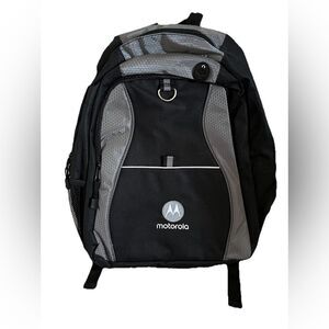 Motorola Black and Gray Backpack